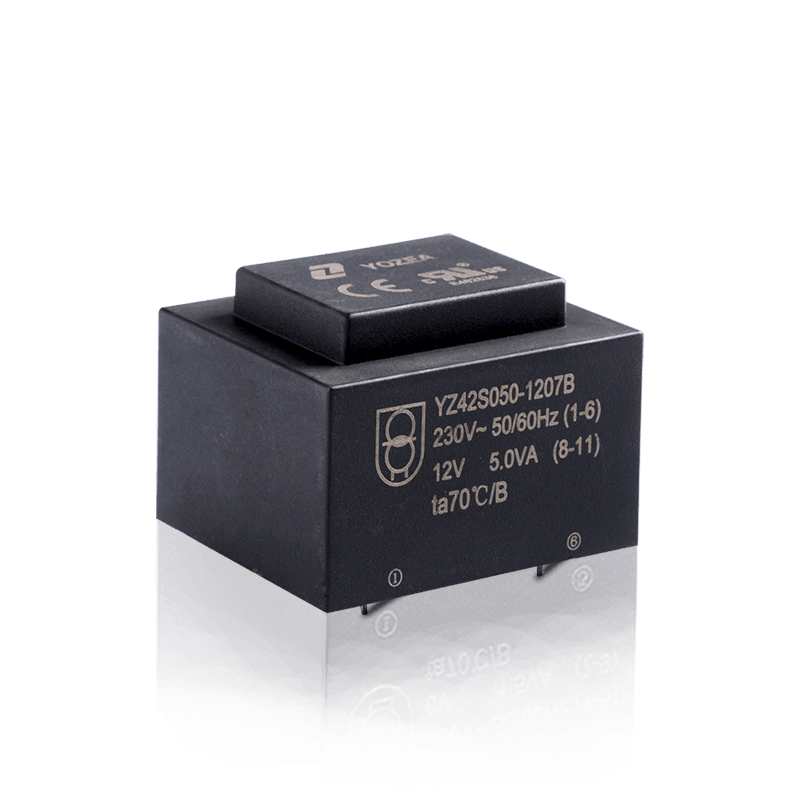 YZ42S080-1207B-EI38 3.2VA Low Frequency YOZEA Brand small size pcb transformer